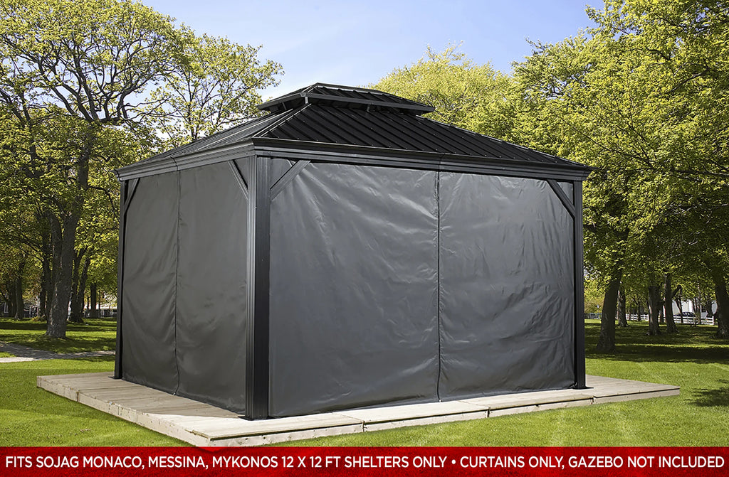 Sojag 12' x 12' Messina & Mykonos Gazebo Curtains