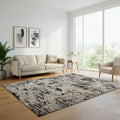 Solaris Area Rug, Argent Charcoal, 5'3" x 7'
