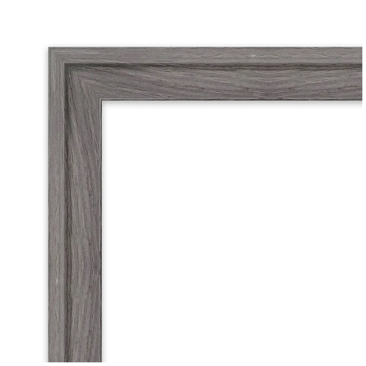 Amanti Art Florence Silver Beveled Wall Mirror 31.75 x 41.75 in.