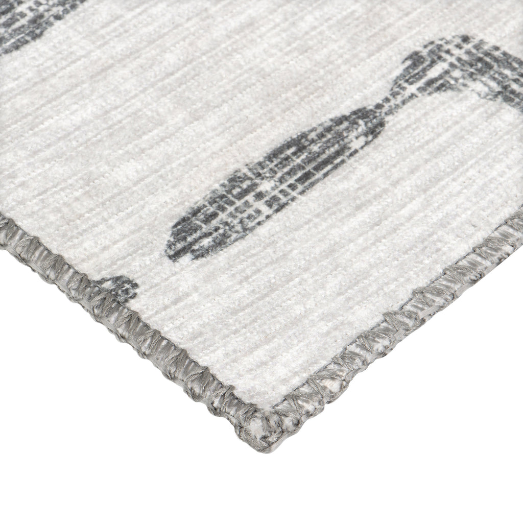 Apache Chenille Area Rug Modern Gray, 8' x 10'
