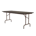 Correll 30"x 72" Econoline Laminate Folding Table, Walnut