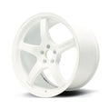 57CR 17 x 9 Plus 38 Offset 5 x 100 Bolt Paatern Ceramic White Pearl Wheel