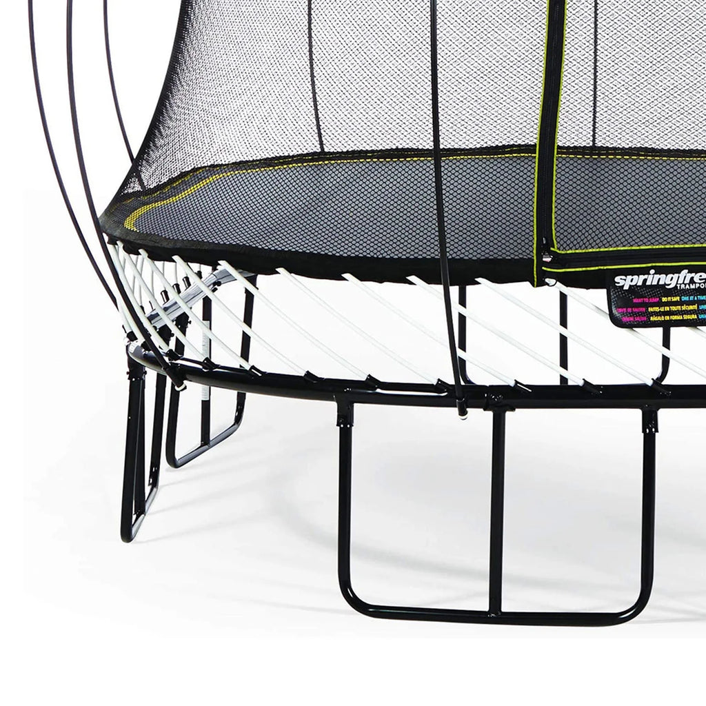 Springfree 13' x 13' Square Backyard Trampoline with Accessories, Black