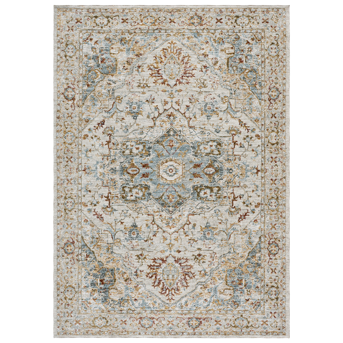 Safavieh Hamilton Area Rug, Ivory Blue, 5'3" x 7'6"
