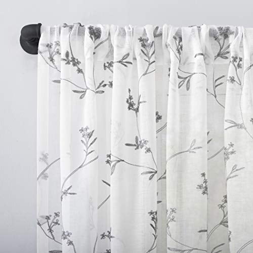 Cantonnieres transparentes à passe-tringle No. 918, 50 po x 17 po, pour adulte