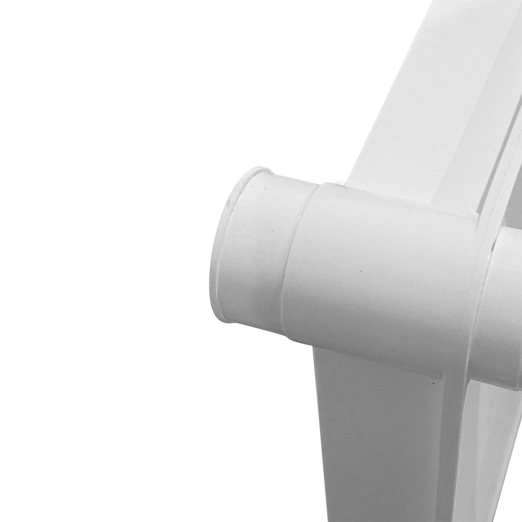 Juggernaut Storage 30"W x 14"D x 57.5"H 4-Shelf Plastic Garage Shelves, White